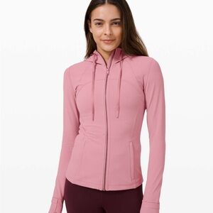 Lululemon Hooded Nulu Define jacket Size 12 Pink Taupe